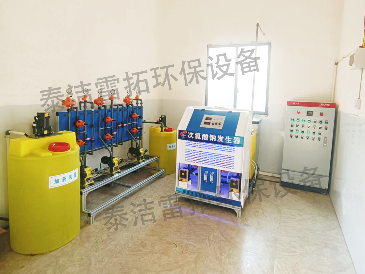 江西遂川自來水廠采用我司次氯酸鈉發生器進行自來水消毒